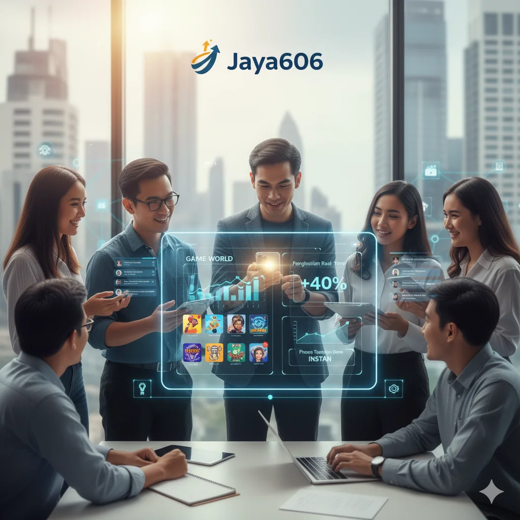 menangkap esensi "Jaya606: Revolusi Hiburan di Genggaman, Bukan Sekadar Game Biasa," menyoroti aspek pengalaman pribadi, peluang, transparansi, dan komunitas yang solid.